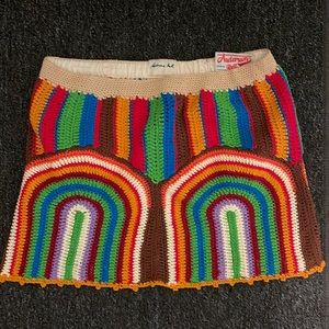 Anderson Bell Crochet Mini Skirt